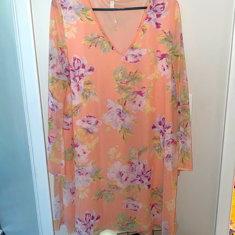 Pink Blush Maternity Dress, Large